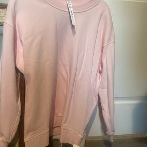 strawberry milkshake perfectly oversized crewneck lululemon NWT. Price is firm.